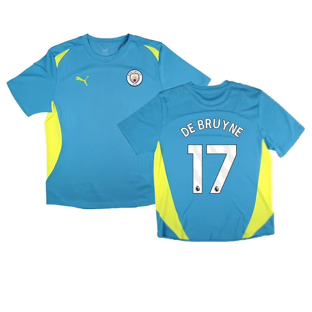 2024-2025 Man City Training Shirt Pro (Blue) (De Bruyne 17)_0