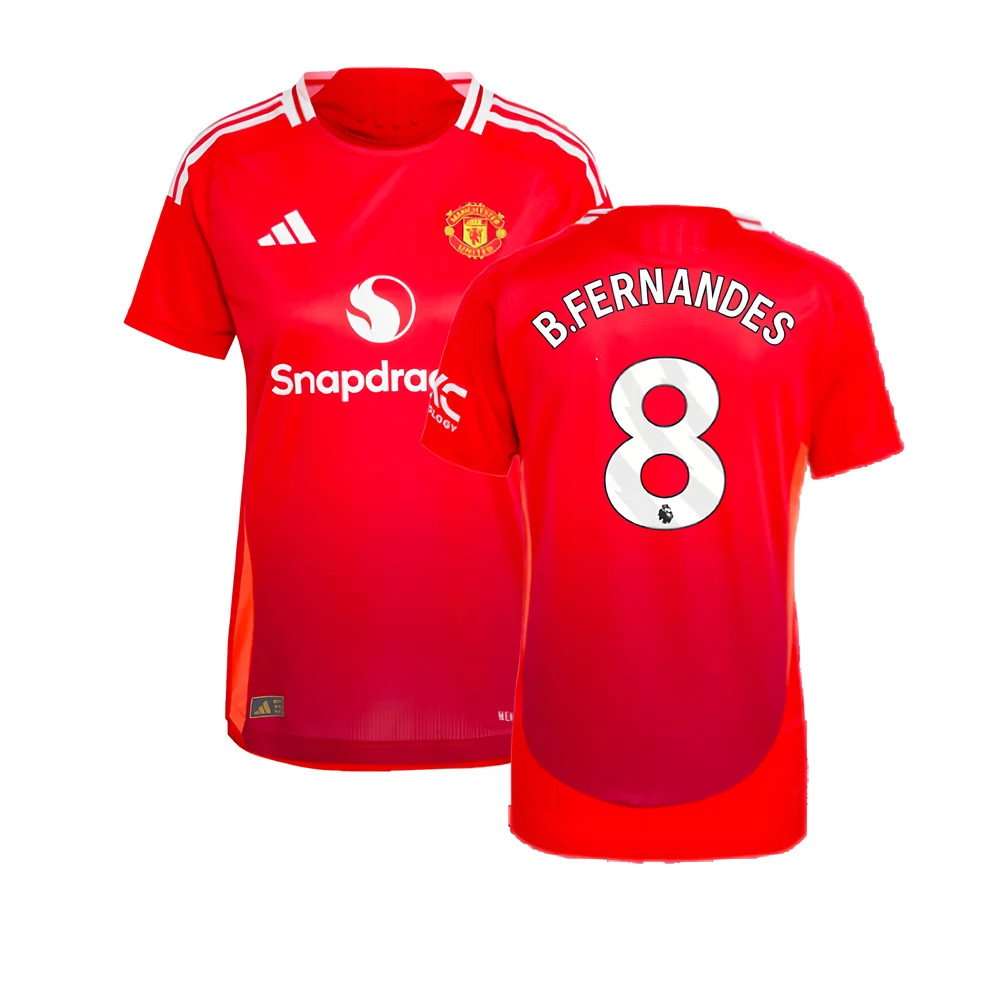 2024-2025 Man Utd Authentic Home Shirt (Womens) (B.Fernandes 8)_0