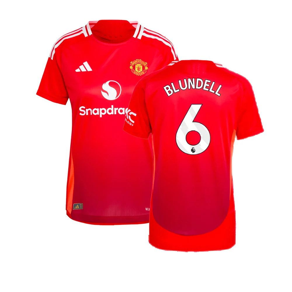 2024-2025 Man Utd Authentic Home Shirt (Womens) (Blundell 6)_0
