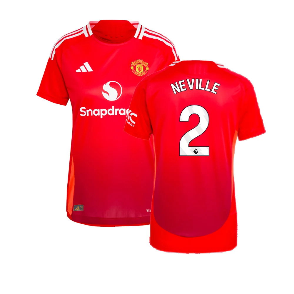 2024-2025 Man Utd Authentic Home Shirt (Womens) (Neville 2)_0