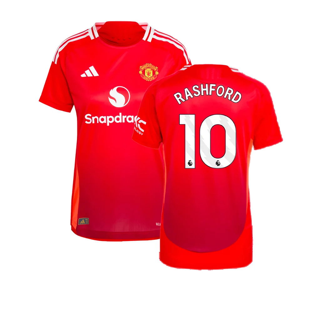 2024-2025 Man Utd Authentic Home Shirt (Womens) (Rashford 10)_0