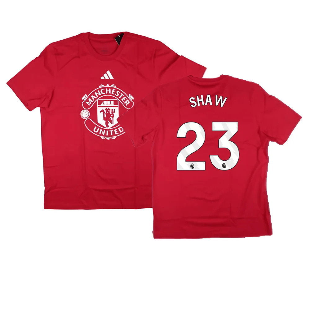 2024-2025 Man Utd DNA Graphic Tee (Red) (Shaw 23)_0