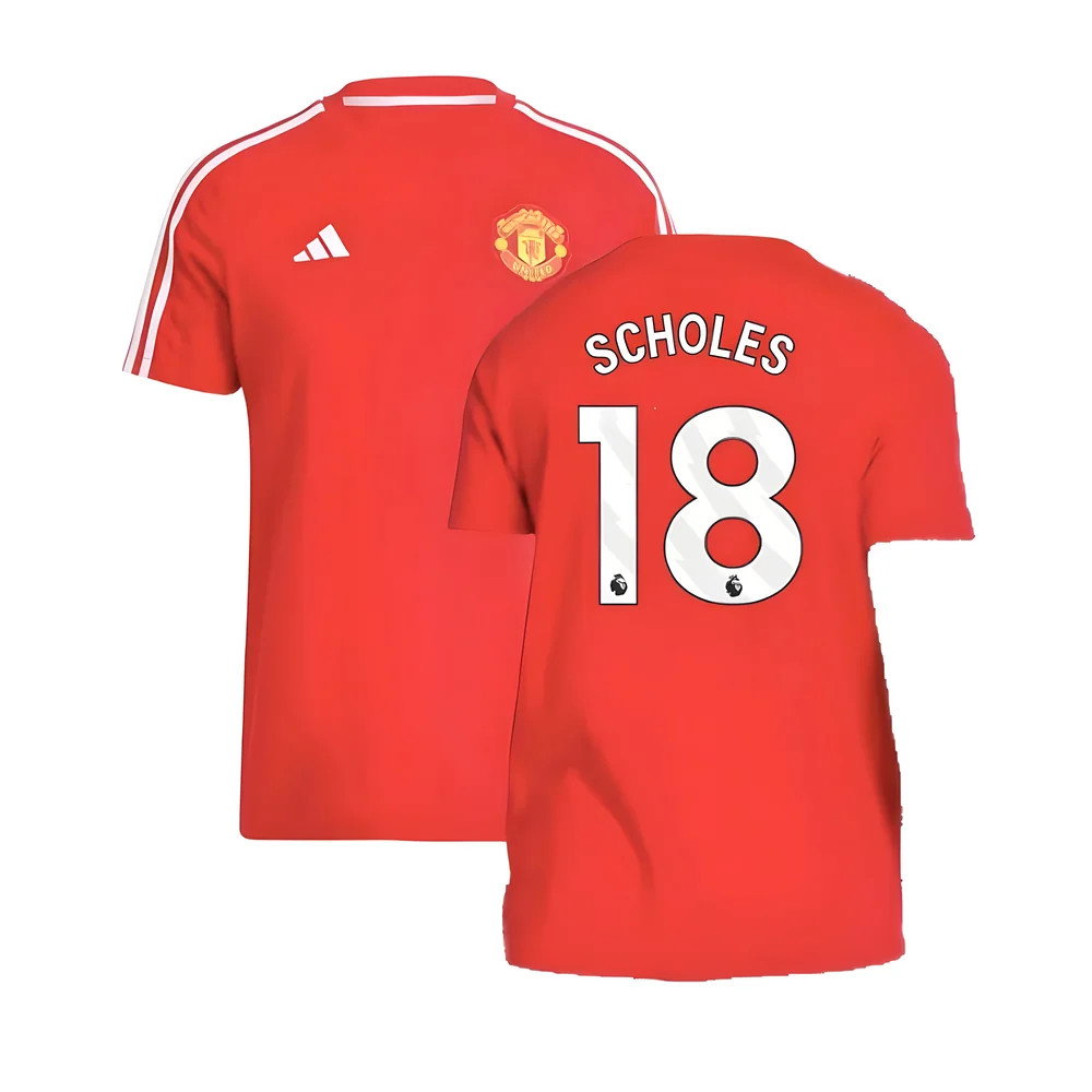 2024-2025 Man Utd DNA Tee (Red) (Scholes 18)_0