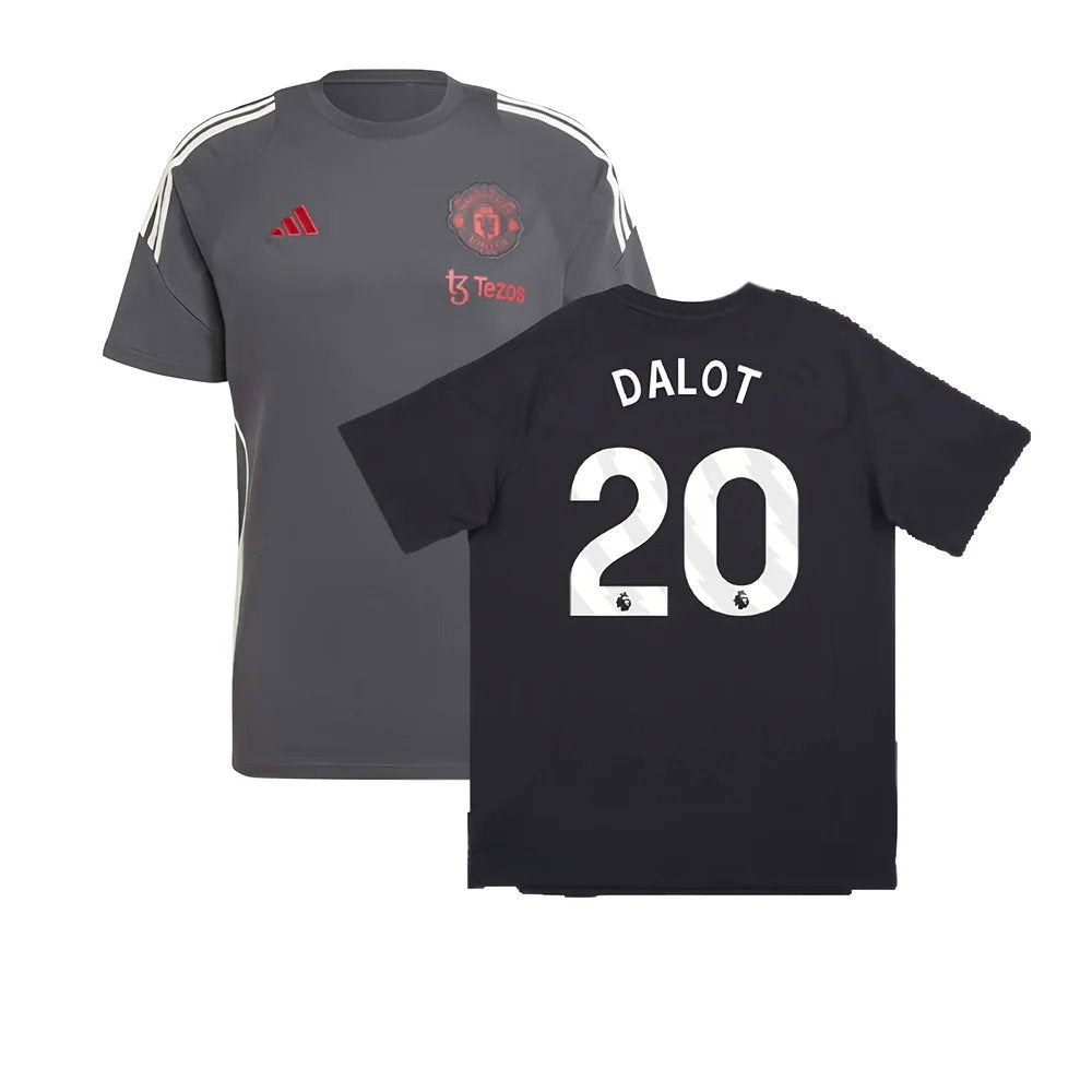 2024-2025 Man Utd EU Training Tee (Carbon) (Dalot 20)_0