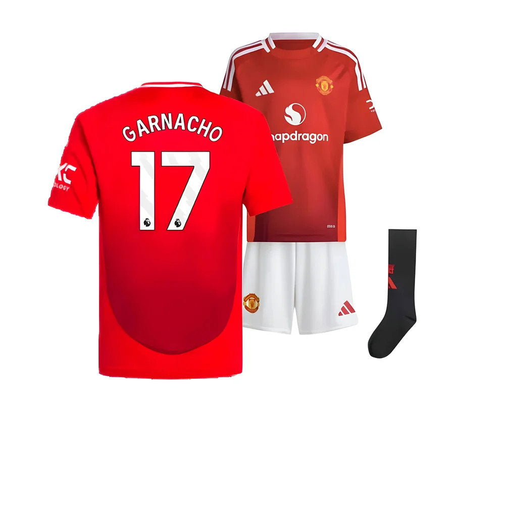2024-2025 Man Utd Home Mini Kit (Garnacho 17)_0