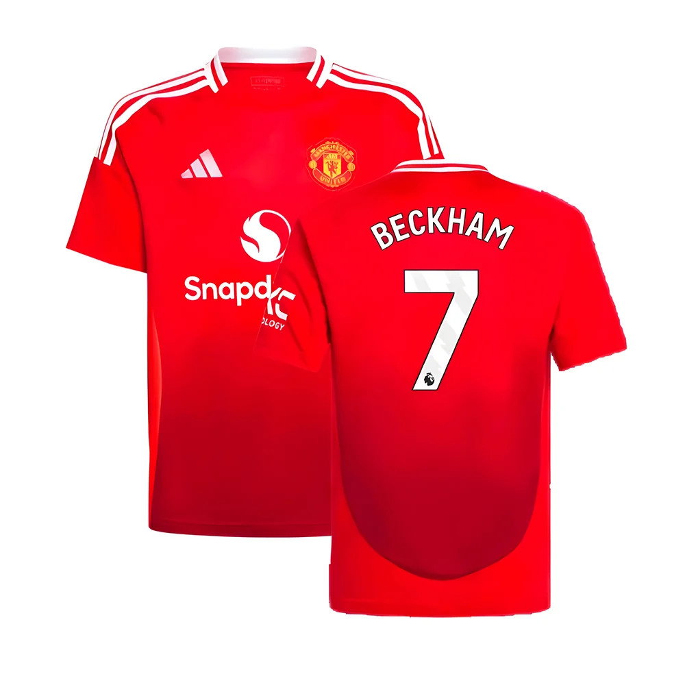 2024-2025 Man Utd Home Shirt (Kids) (Beckham 7)_0