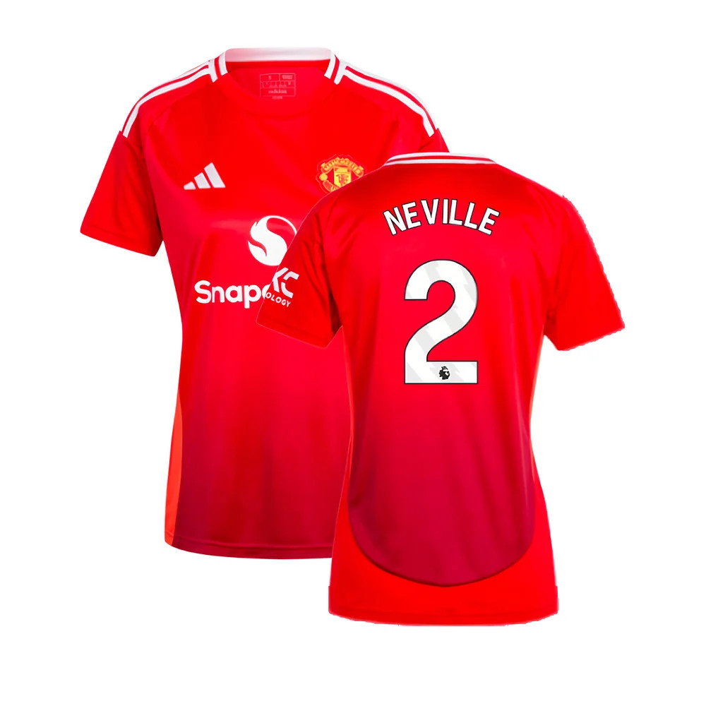2024-2025 Man Utd Home Shirt (Womens) (Neville 2)_0