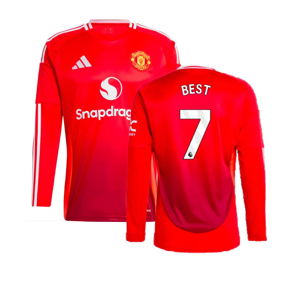 2024-2025 Man Utd Long Sleeve Home Shirt (Best 7)_0