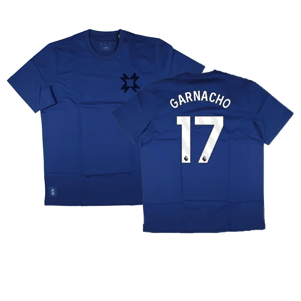 2024-2025 Man Utd Seasonal Tee (Victory Blue) (Garnacho 17)_0