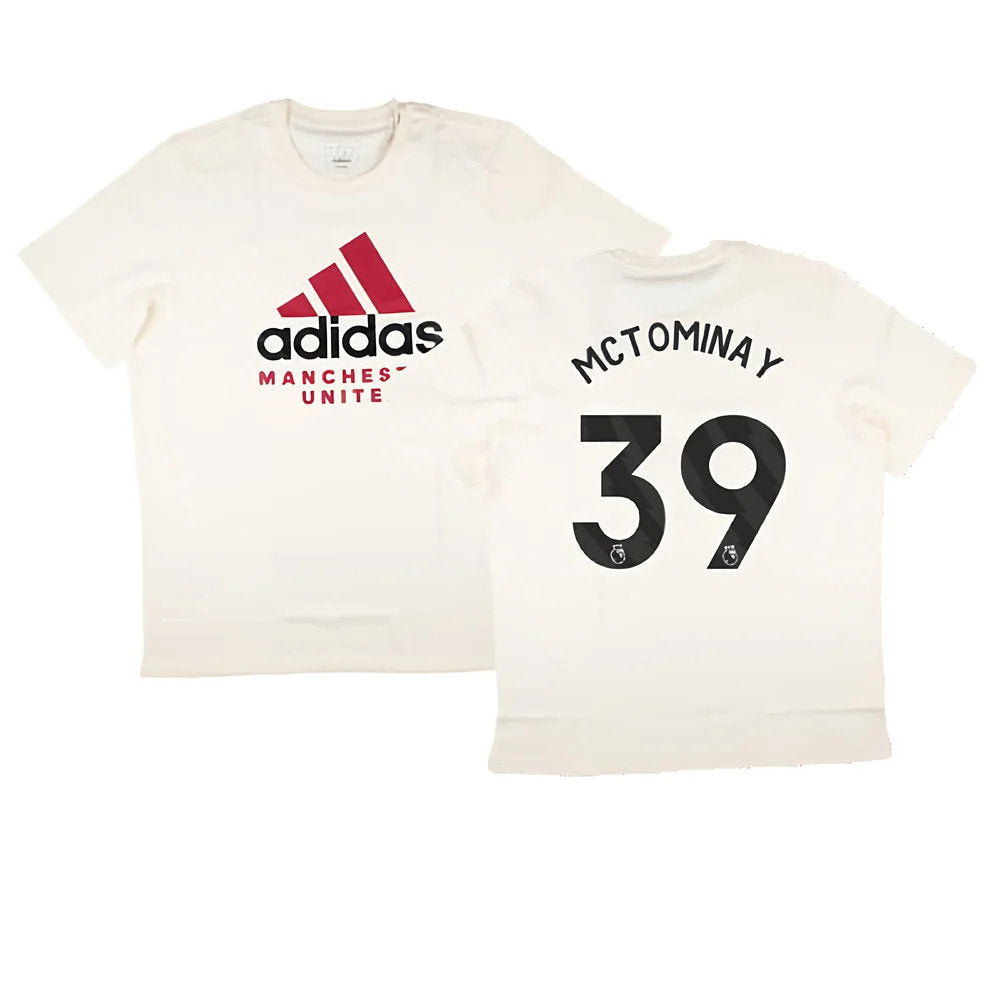 2024-2025 Man Utd SZN Graphic Tee (Cream White) (McTominay 39)_0