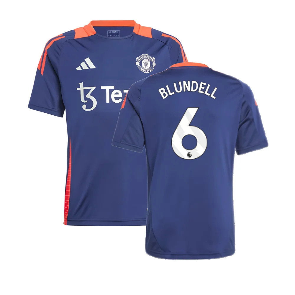 2024-2025 Man Utd Training Jersey (Night Indigo) - Kids (Blundell 6)_0