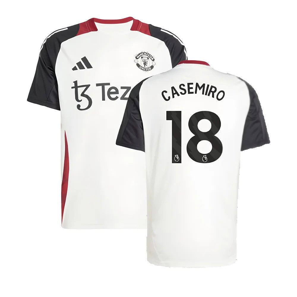 2024-2025 Man Utd Training Jersey (Off White) (Casemiro 18)_0