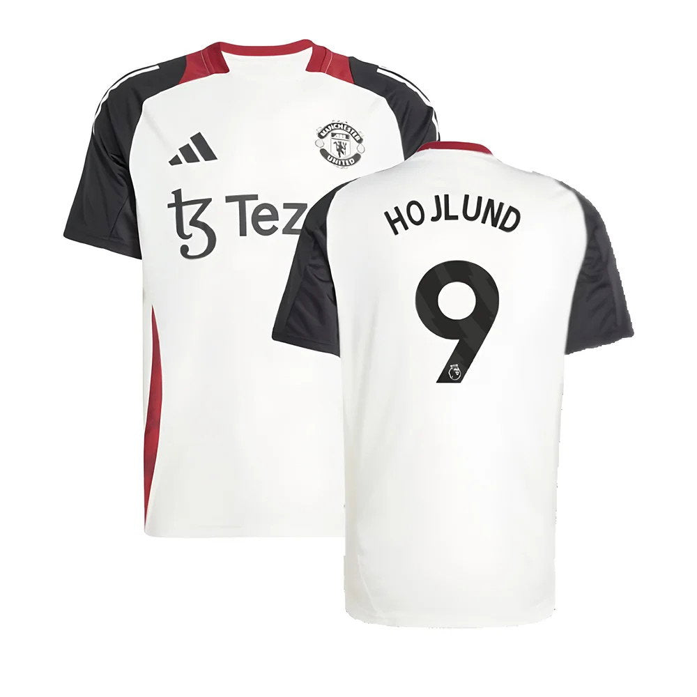 2024-2025 Man Utd Training Jersey (Off White) (Hojlund 9)_0
