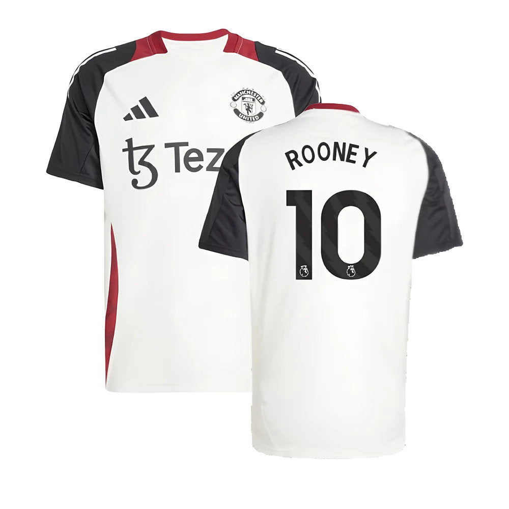 2024-2025 Man Utd Training Jersey (Off White) (Rooney 10)_0
