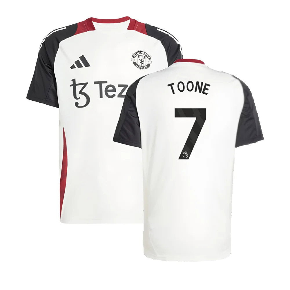 2024-2025 Man Utd Training Jersey (Off White) (Toone 7)_0
