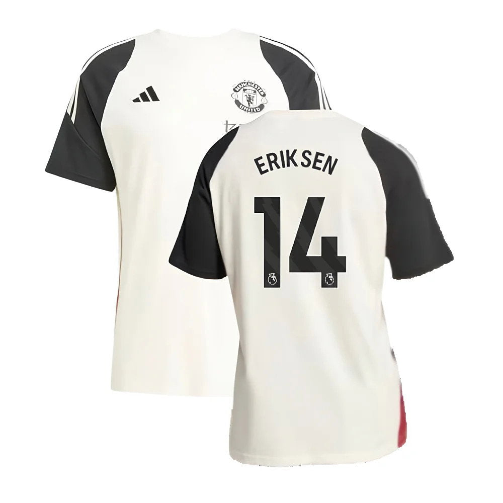 2024-2025 Man Utd Training Tee (Off White) (Eriksen 14)_0