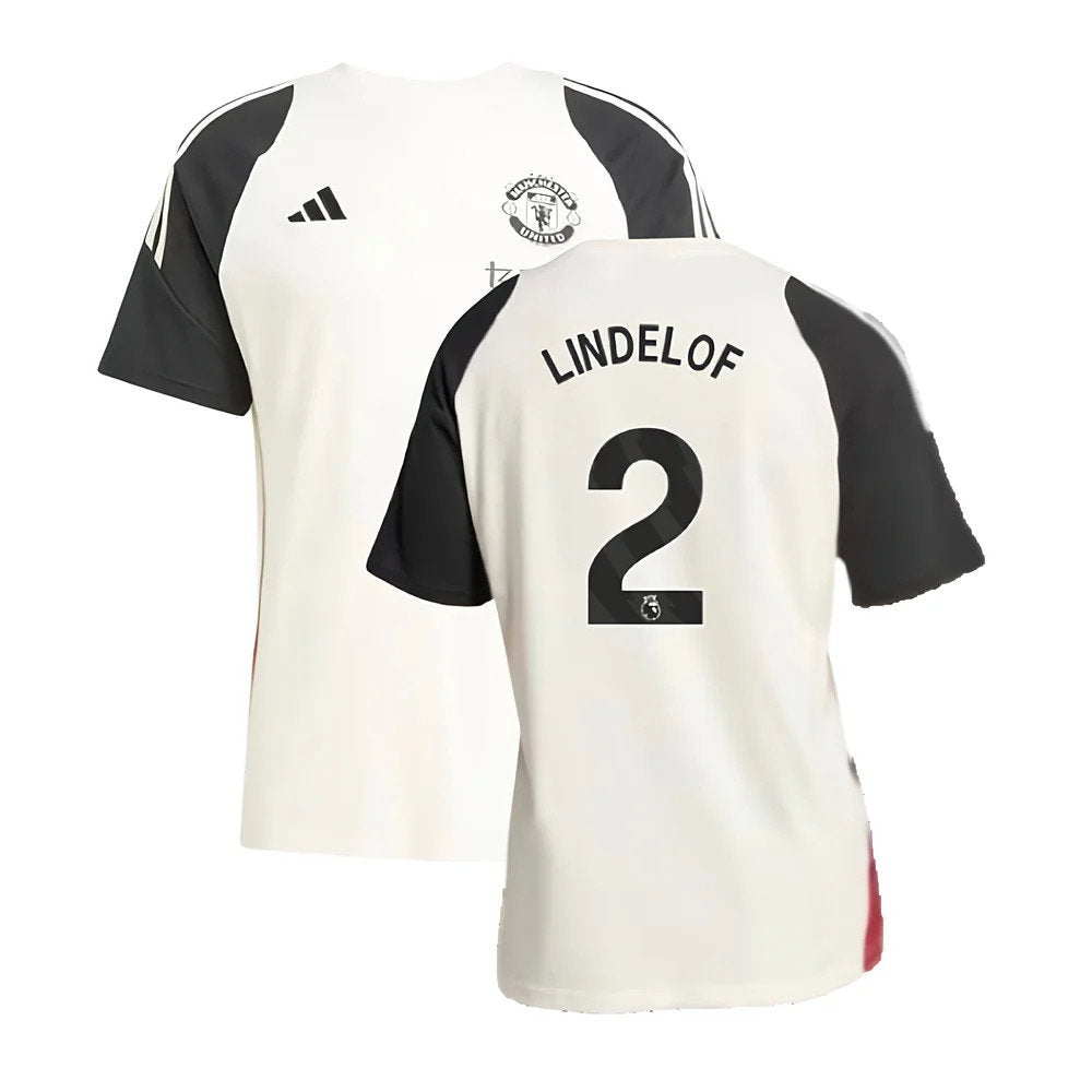 2024-2025 Man Utd Training Tee (Off White) (Lindelof 2)_0
