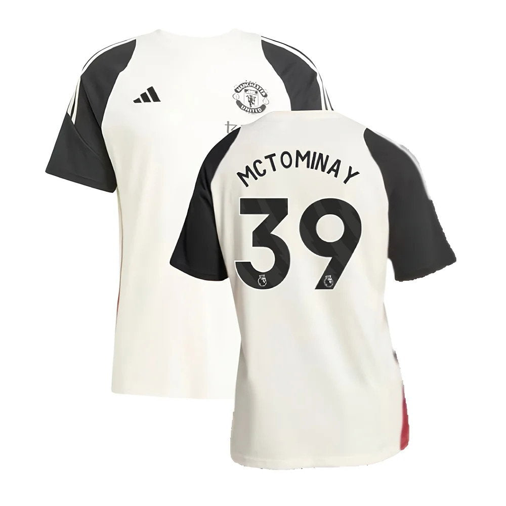 2024-2025 Man Utd Training Tee (Off White) (McTominay 39)_0