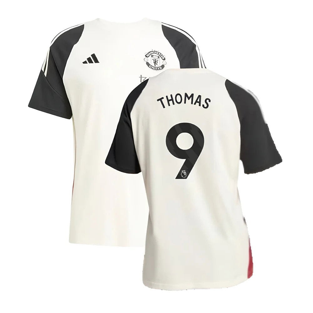 2024-2025 Man Utd Training Tee (Off White) (Thomas 9)_0