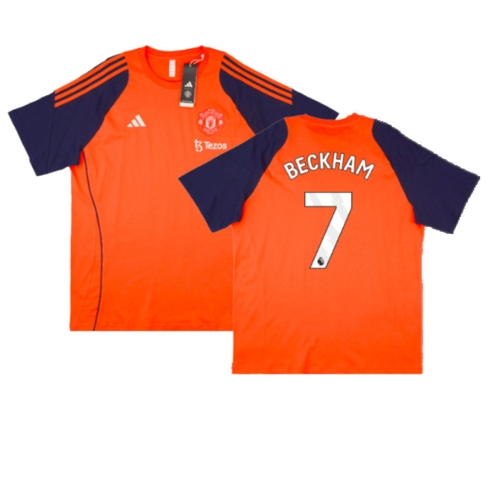 2024-2025 Man Utd Training Tee (Red) (Beckham 7)_0