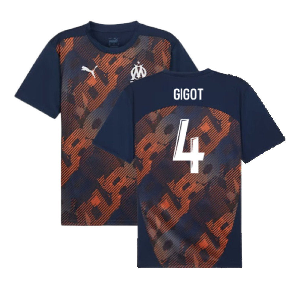 2024-2025 Marseille Pre-Match Shirt (Club Navy) (Gigot 4)_0