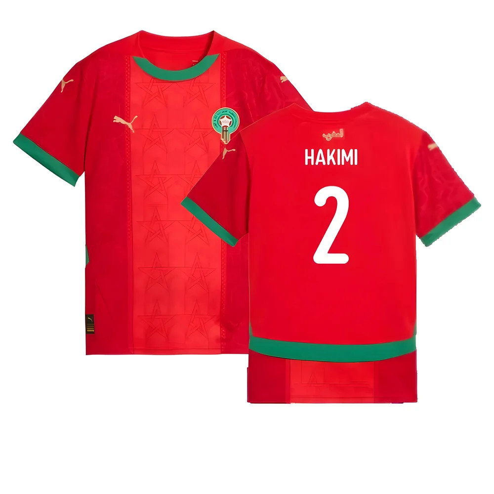 2024-2025 Morocco Home Shirt (Kids) (Hakimi 2)_0