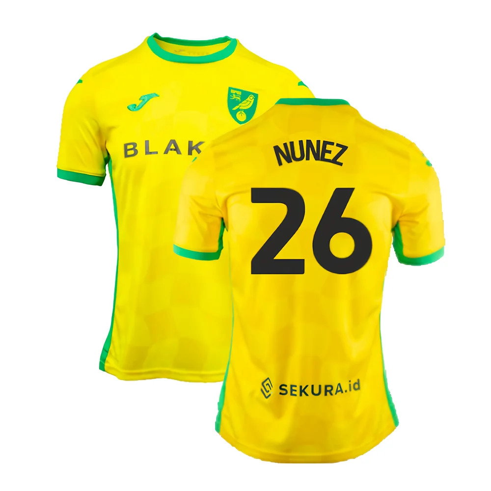 2024-2025 Norwich Home Shirt (Nunez 26)_0