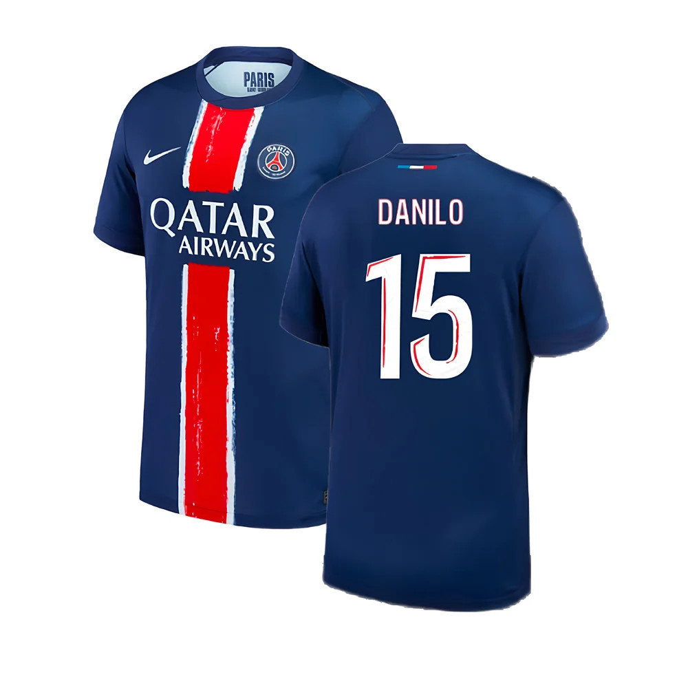 2024-2025 PSG Paris Saint Germain Home Shirt (Kids) (Danilo 15)_0