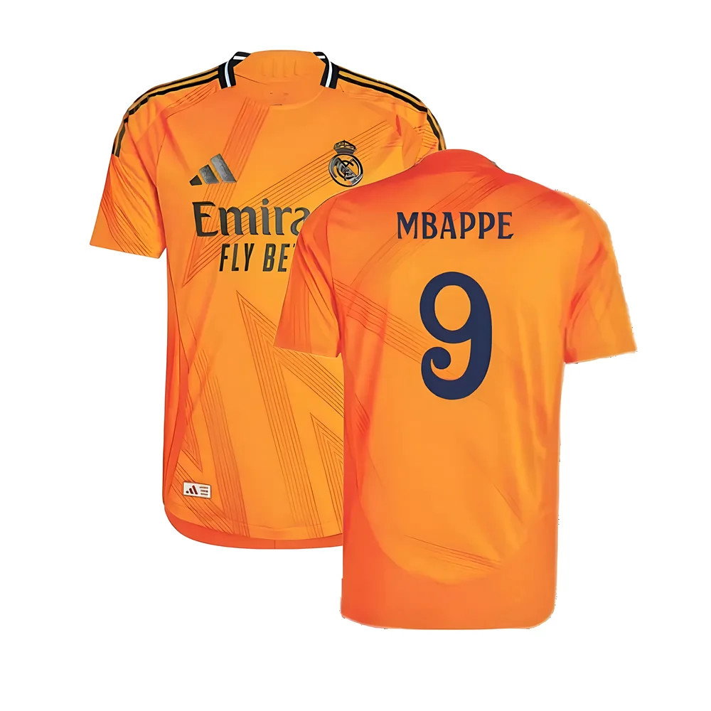 2024-2025 Real Madrid Authentic Away Shirt (Mbappe 9)_0