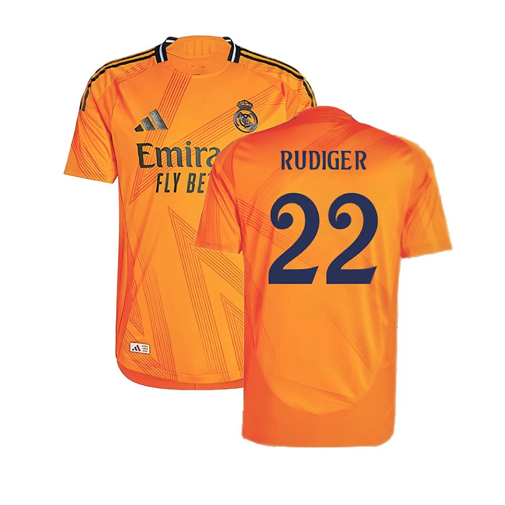 2024-2025 Real Madrid Authentic Away Shirt (Rudiger 22)_0