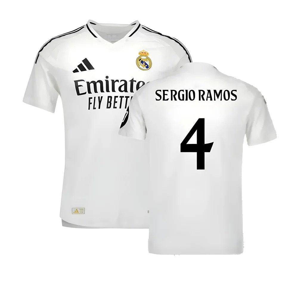 2024-2025 Real Madrid Authentic Home Shirt (Sergio Ramos 4)_0