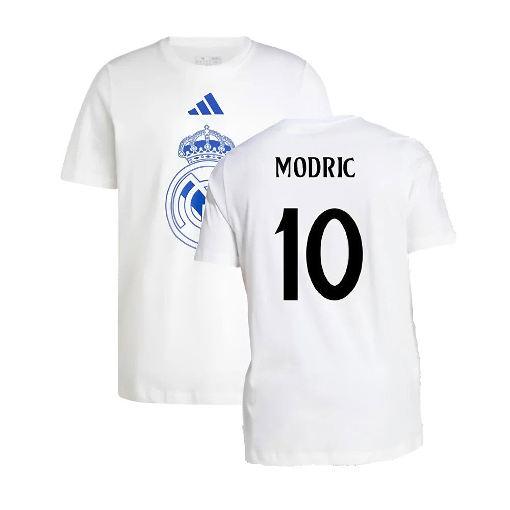 2024-2025 Real Madrid DNA Graphic Tee (White) (Modric 10)_0