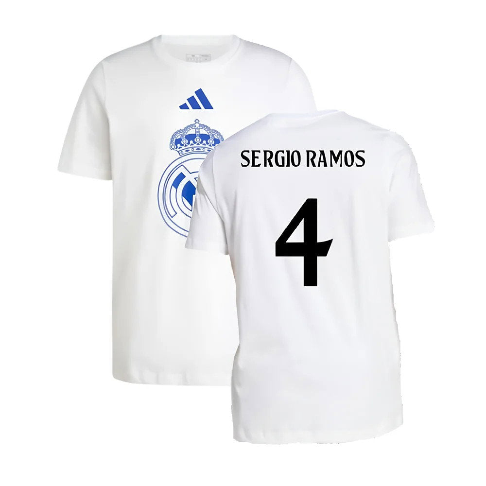 2024-2025 Real Madrid DNA Graphic Tee (White) (Sergio Ramos 4)_0
