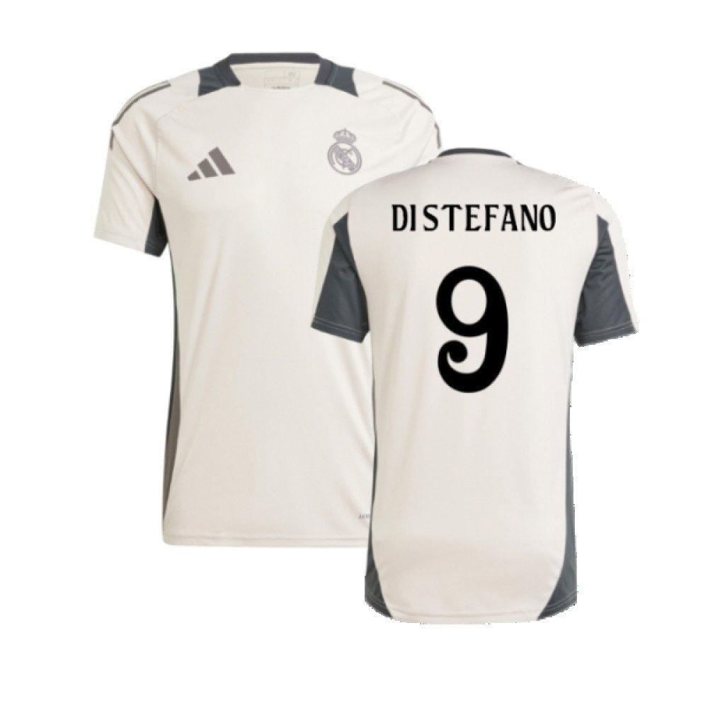 2024-2025 Real Madrid EU Training Jersey (Putty Mauve) (Di Stefano 9)_0