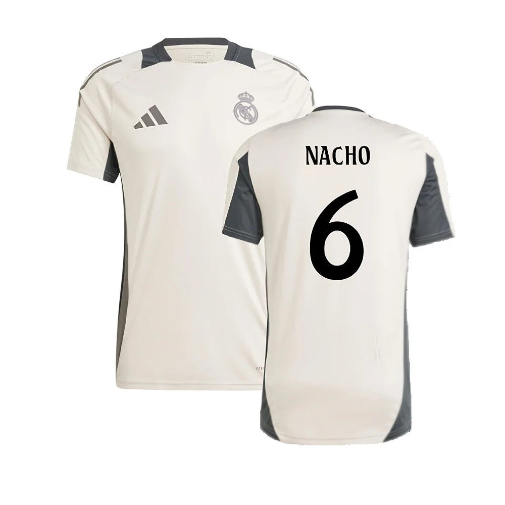 2024-2025 Real Madrid EU Training Jersey (Putty Mauve) (Nacho 6)_0
