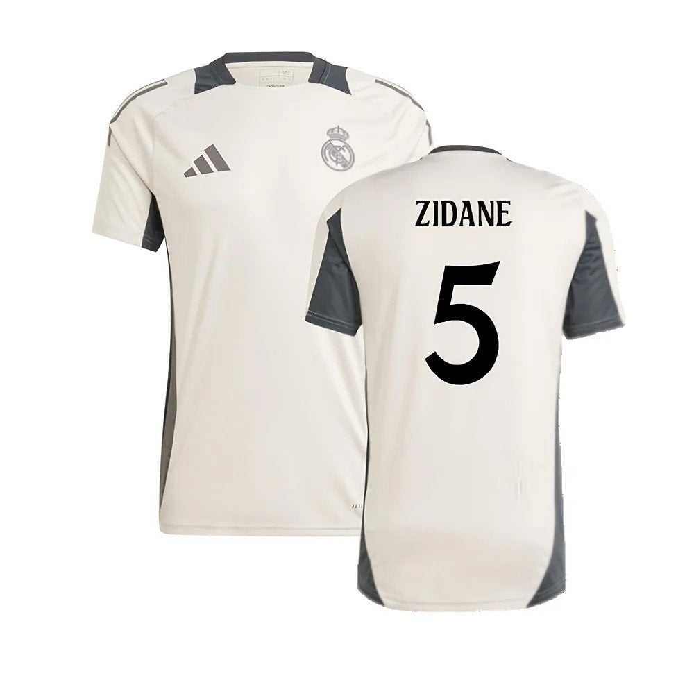2024-2025 Real Madrid EU Training Jersey (Putty Mauve) (Zidane 5)_0