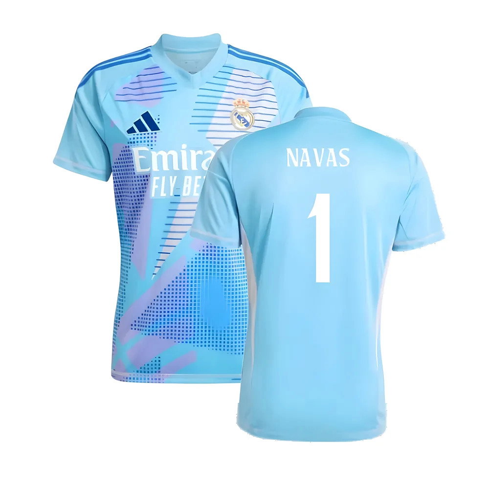 2024-2025 Real Madrid Home Goalkeeper Shirt (Blue) (Navas 1)_0