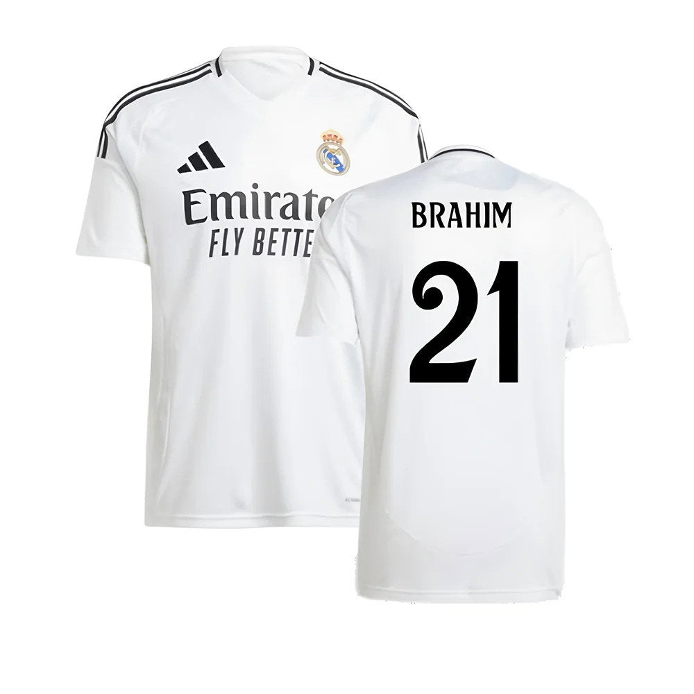 2024-2025 Real Madrid Home Shirt (Brahim 21)_0