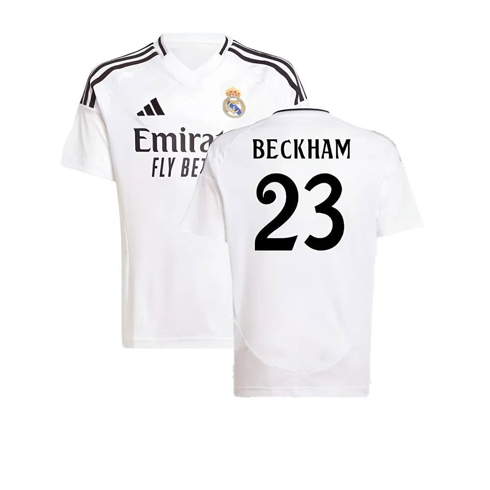 2024-2025 Real Madrid Home Shirt (Kids) (Beckham 23)_0