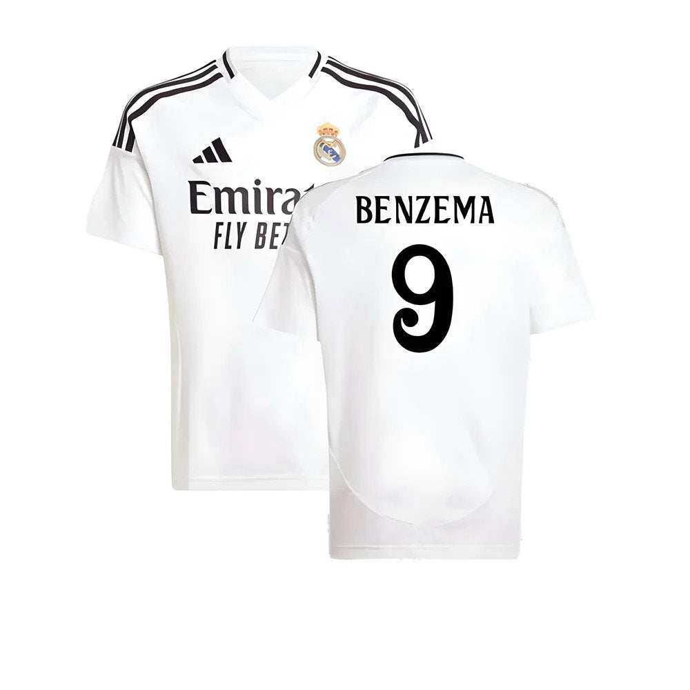 2024-2025 Real Madrid Home Shirt (Kids) (Benzema 9)_0