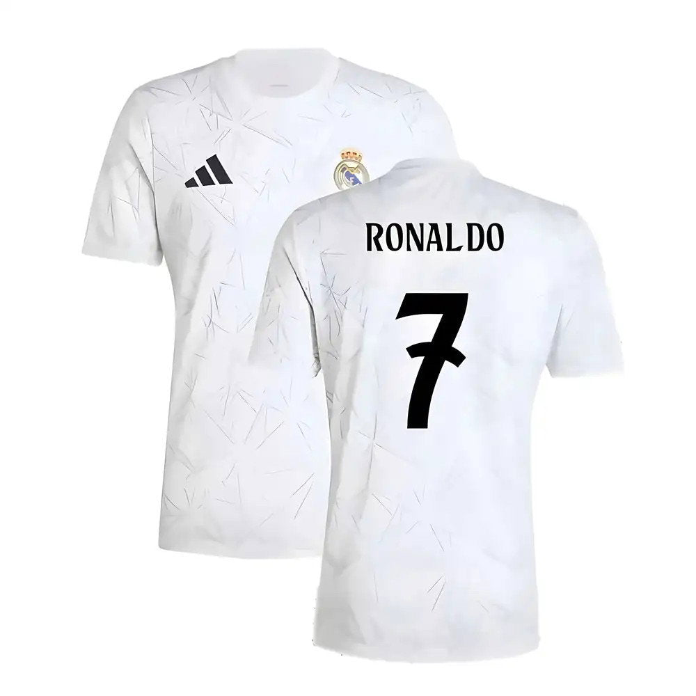 2024-2025 Real Madrid Pre-Match Shirt (White) (Ronaldo 7)_0