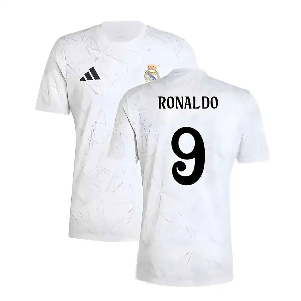 2024-2025 Real Madrid Pre-Match Shirt (White) (Ronaldo 9)_0