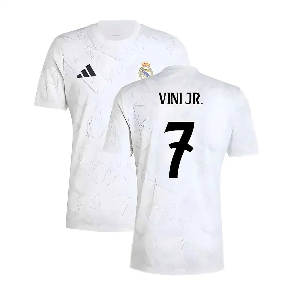 2024-2025 Real Madrid Pre-Match Shirt (White) (Vini Jr. 7)_0