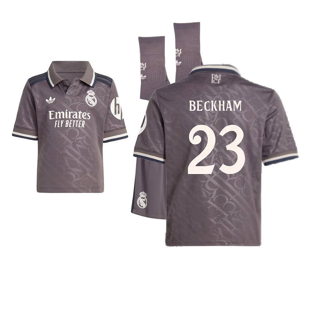 2024-2025 Real Madrid Third Youth Kit (Beckham 23)_0