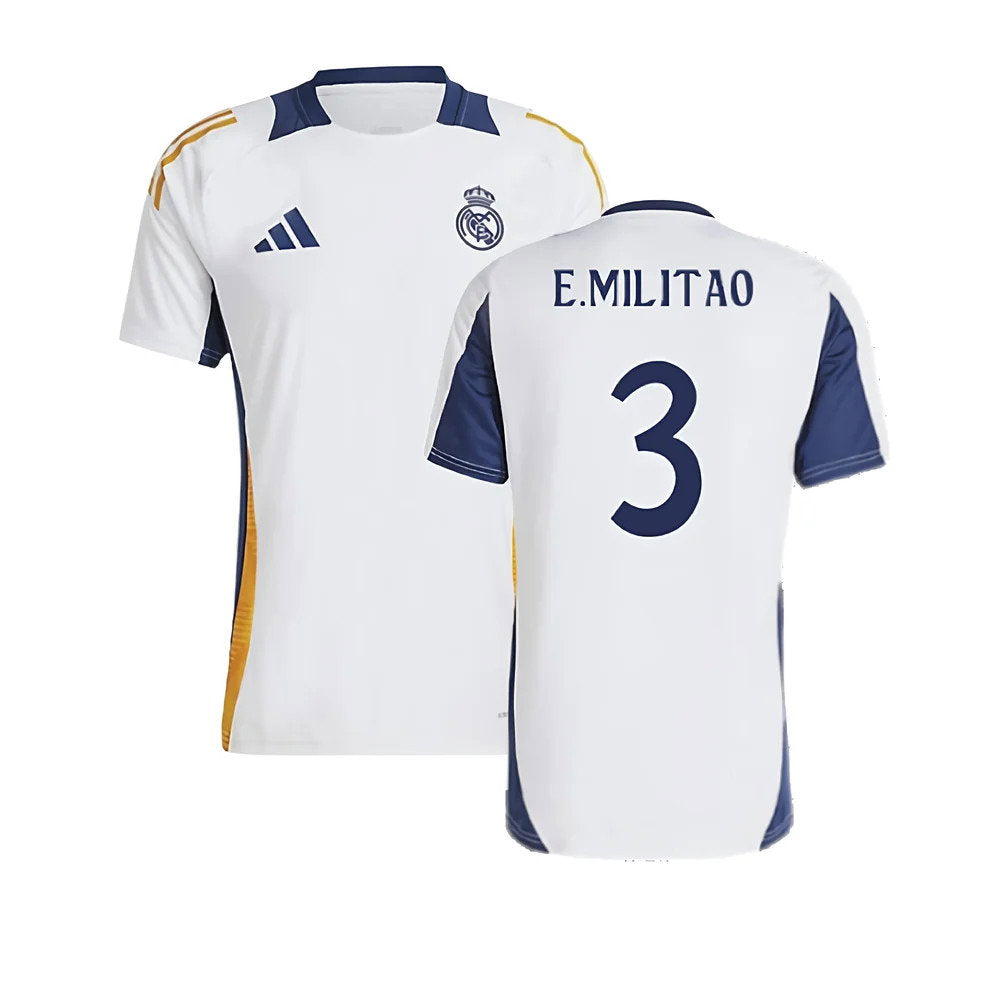 2024-2025 Real Madrid Training Shirt (White) (E.Militao 3)_0