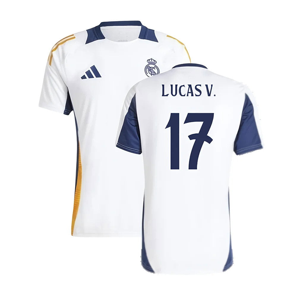 2024-2025 Real Madrid Training Tee (White) (Lucas V. 17)_0