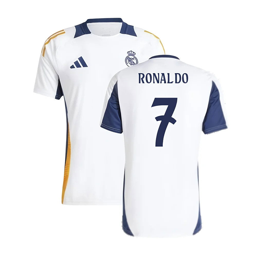 2024-2025 Real Madrid Training Tee (White) (Ronaldo 7)_0