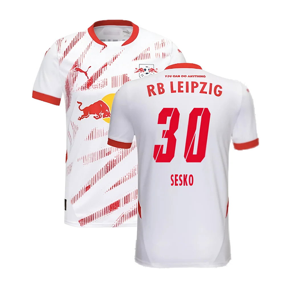 2024-2025 Red Bull Leipzig Home Shirt (Kids) (Sesko 30)_0
