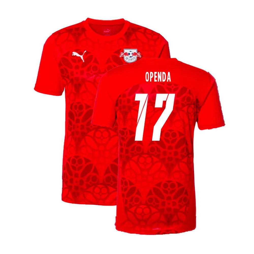 2024-2025 Red Bull Leipzig Pre-Match Shirt (Red) (Openda 17)_0