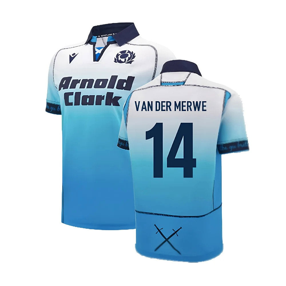 2024-2025 Scotland Rugby Away Replica Shirt (Kids) (Van Der Merwe 14)_0